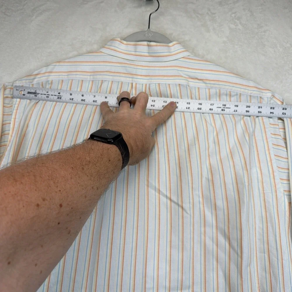 Vintage 90s Naturalife The Big Shirt Mens XL Striped Cotton Oversized Button Up